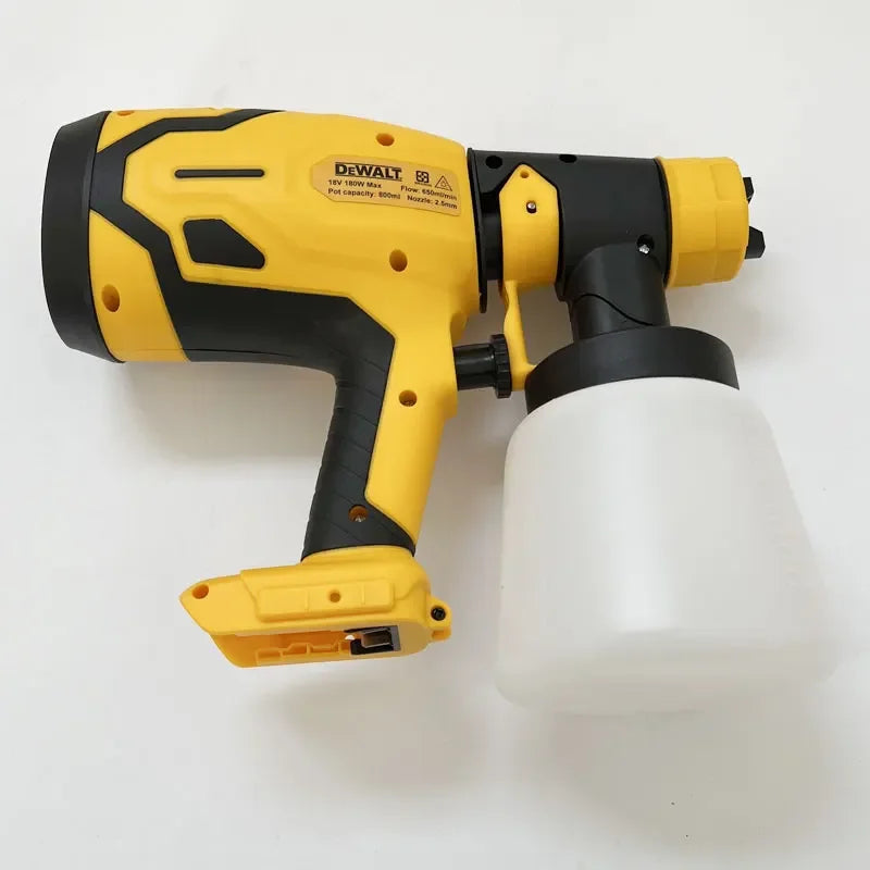 Dewalt 800ML Portable Cordless Paint Sprayer High-Power Automotive and Furniture Spraying Gun for Dewalt 18V Battery