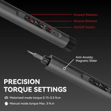 Precision Electric Screwdriver Set 138 in 1 with LED Magnetic Phillips Torx Screwdriver Bits for iPhone PC Camera Watch Glasses
