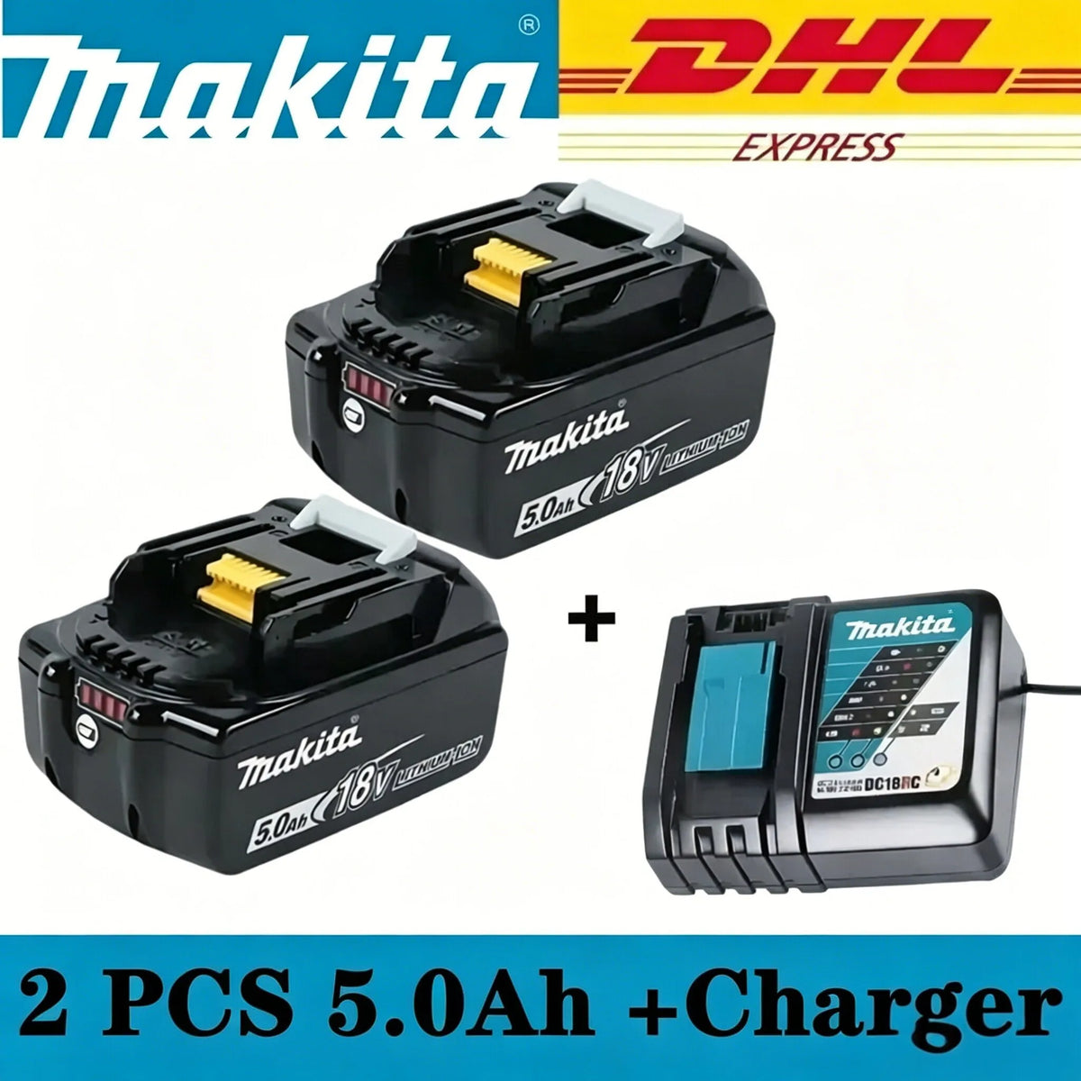 2026 Original Makita 18V LXT Lithium Battery 9.0Ah/6.0Ah/5.0Ah for BL1890 BL1860B BL1850 & DDF487