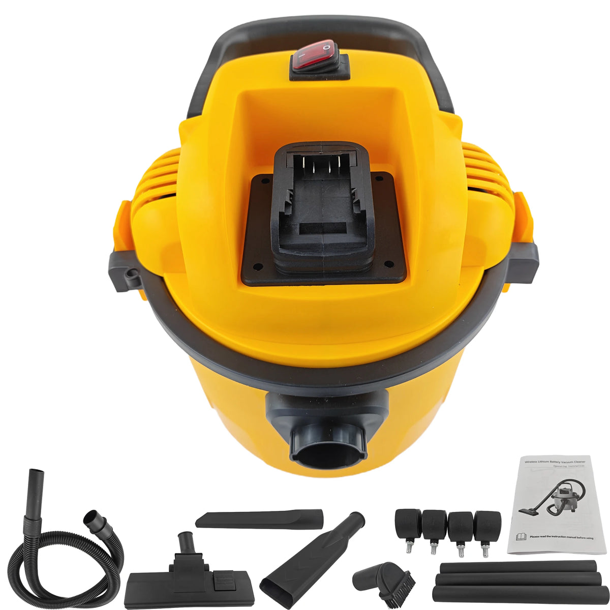Cordless Wet Dry Vacuum Cleaner, Industrial High Power Shop Vacuum for DeWalt 20V Battery 3-in-1 Dry Wet Blow Dust Collector