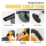 DEWALT dcv501 20V Cordless Vacuum Cleaner 18V powerful, LED Lighting, 0.7L Large Dust Cup,for Home and Car Interior Cleaning