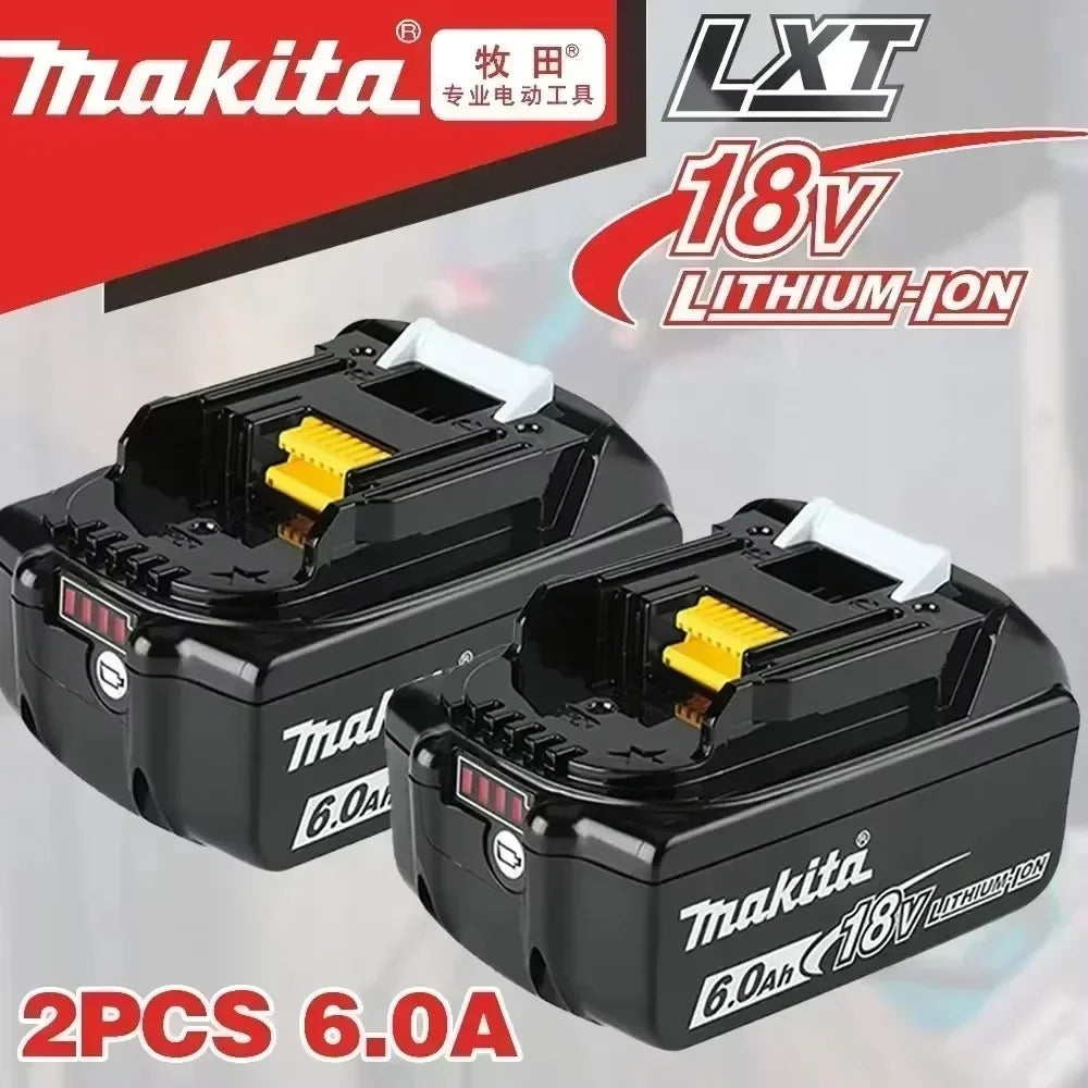 Original Makita battery, 18V 6.0Ah rechargeable battery, power tool BL1830 BL1840、BL1850、BL1860B、 Makita 18V lithium battery