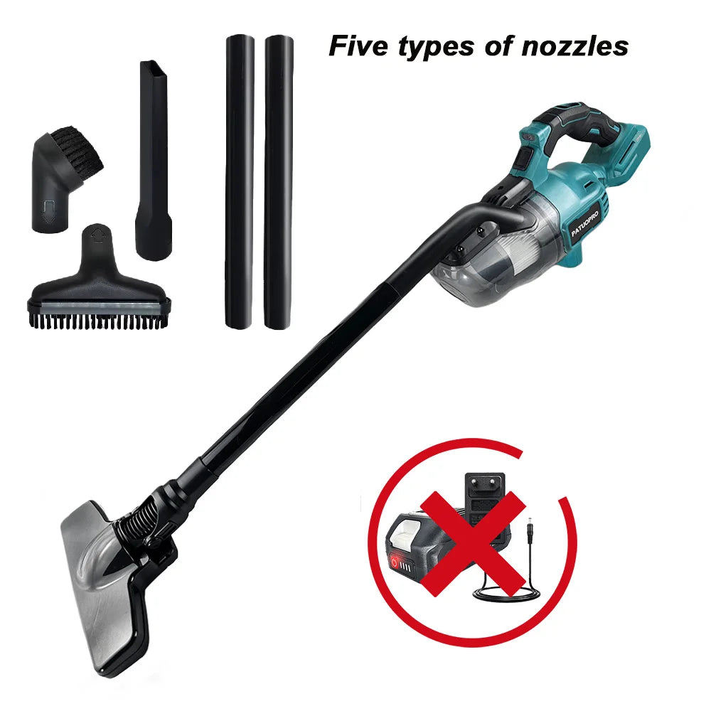 Cordless Handheld Electric Vacuum Cleaner for Makita 18V Battery Portable for Hard Floor Carpet Car Pet Hair Cleaning Tools