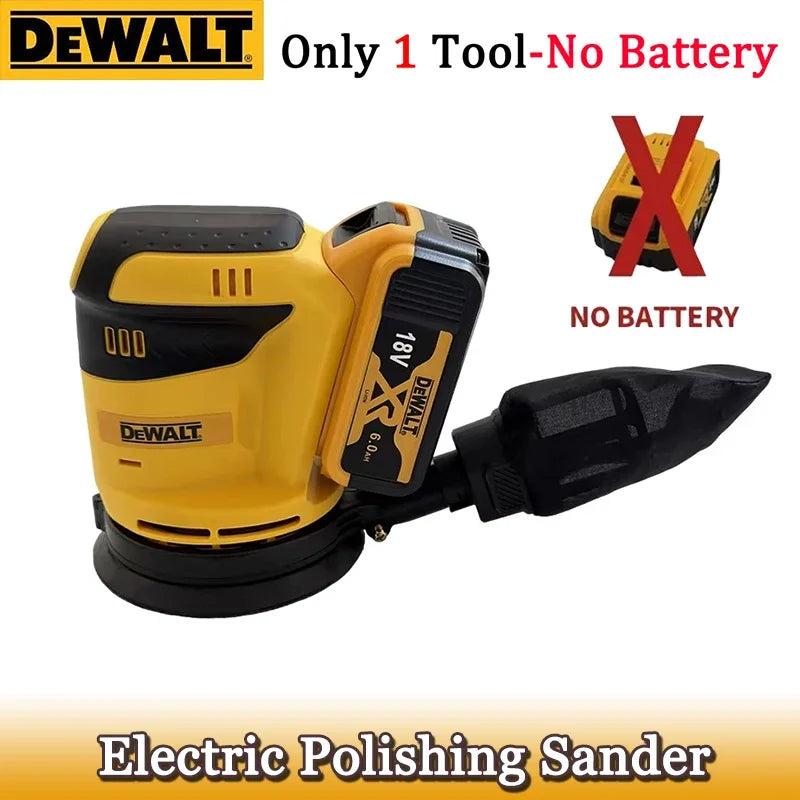 DEWATE sander Lithium Ion 20V/18V Cordless Rechargeable Disc Random Orbital Sander Woodworking Sanding Putty Polishing Bare Tool