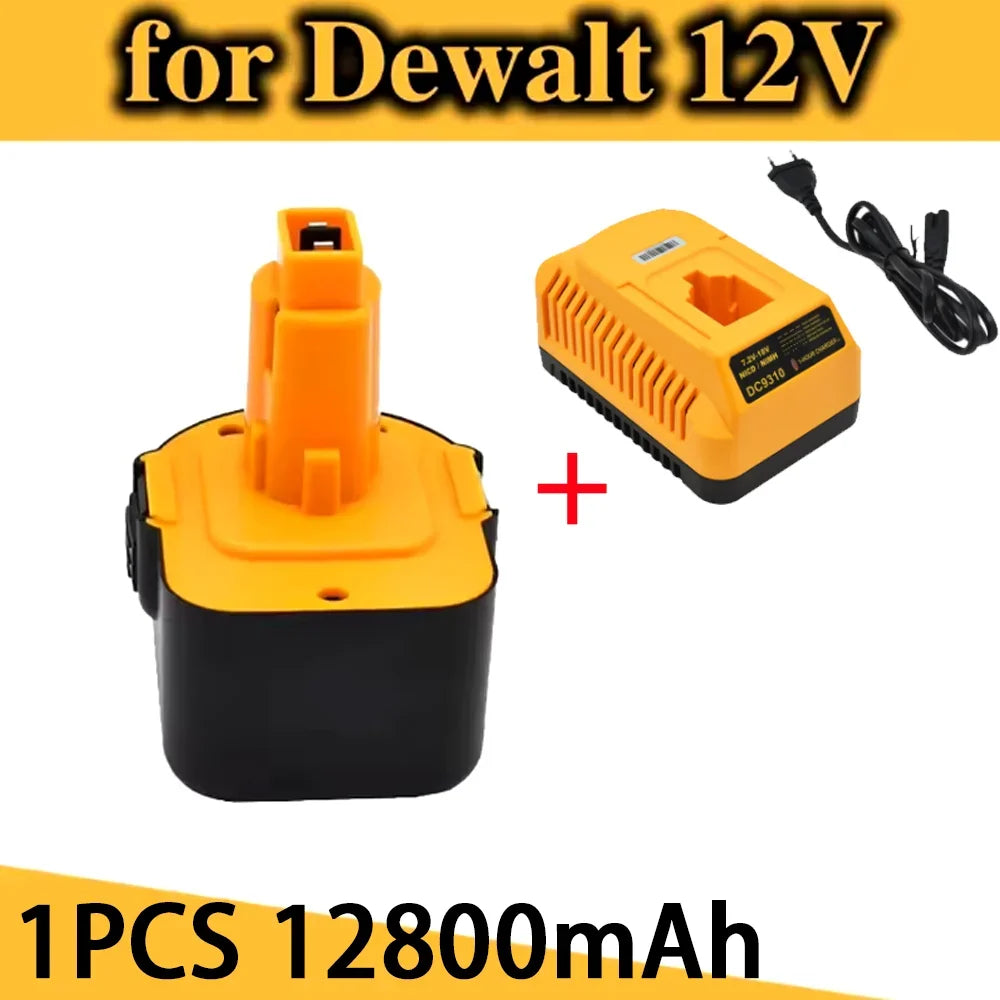 12V 12800mAh Tool Battery for Dewalt DC9071 DE9037 DE9071 DE9075 DW9071 DW9072 DW9074 DC727 DC756 DC980 DC981 DW051