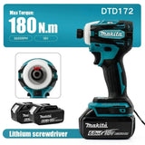 Makita DTD172 18V Brushless Cordless Impact Driver Electric Drill Power Tool For Assembling Metal Shelving In Warehouse Setup