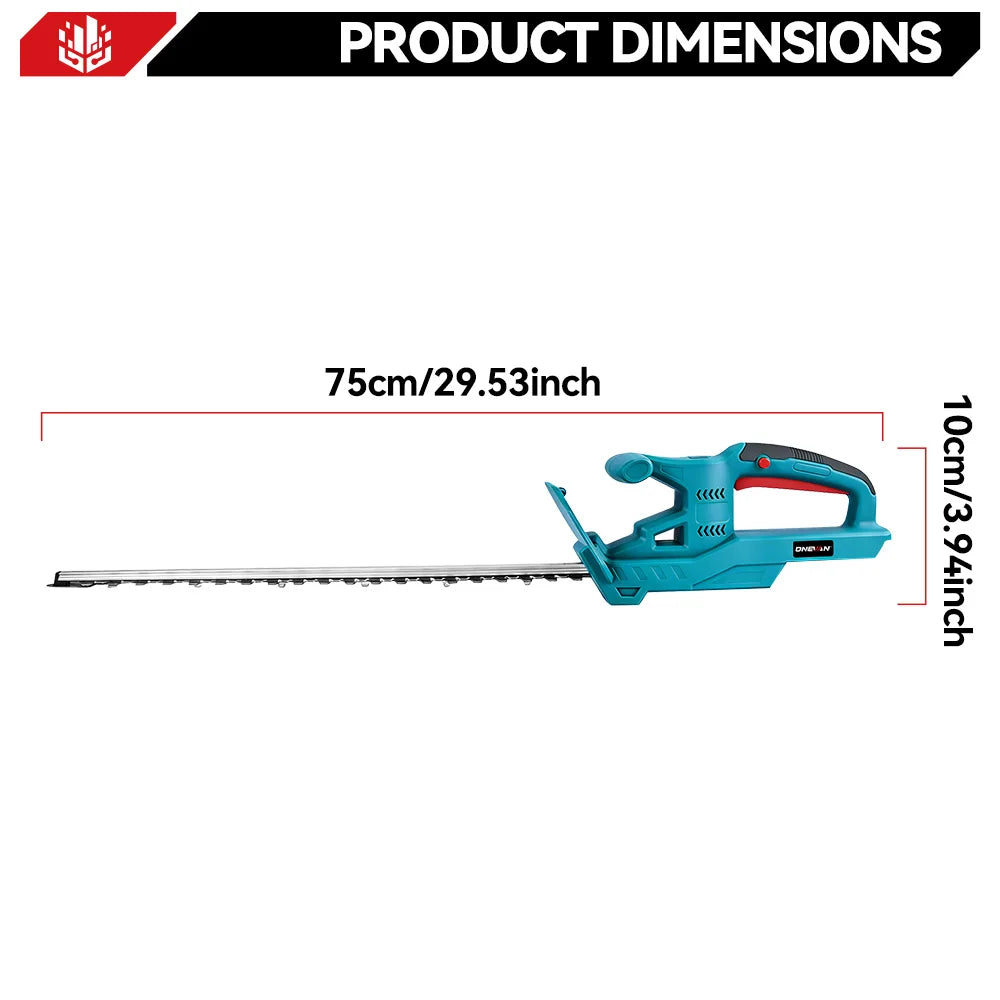 ONEVAN 3000W 6Inch Electric Hedge Trimmer Handheld Cordless Pruning Trimming Garden Lawn Mower Power Tool For Makita Battery Pin