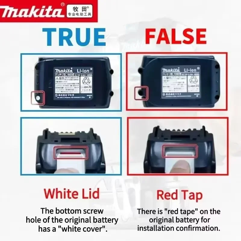 Makita Original Lithium Ion Rechargeable Battery 18V 6000mAh 18v Replacement Batteries BL1860 BL1830 BL1850 BL1860B. .