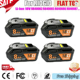 8AH Li-ion 18V For RIDGID R840087 Battery R840083 R840085 R840086 Capacity 6.0/4.0ah Rechargeable Power Tool Series AEG Series