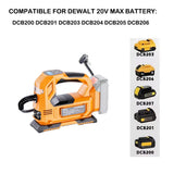 Electric Air Pump Powered Inflator Cordless Car Tire Air Compressor Inflatable Pump Fit Makita/Dewalt/Milwaukee 18V No Battery