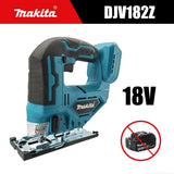 Makita DJV182 Lightweight 18V Jig Saw Adjustable Bevel Base For Cutting Curved Wooden Shelf Brackets During Home Decoration