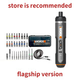 Worx 4V Electrical Screwdriver Set WX242 Smart Cordless Electric Screwdrivers Rechargeable Handle 30 Bit Set Tool Multi-Function