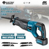 Electric Goddess 10000SPM Electric Reciprocating Electric Chainsaw Saber Saw Cordless Cutter Tool For Makita 18V Battery Pin