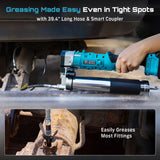 SEESII GR01 Ultra Electric Grease Gun 12000PSI 5.3oz/min Injector Fat Machine Grease Guns Oil Tool Hardware For Makita 18V Battery Pin