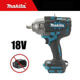 Makita 1000Nm High Torque 18V Cordless Brushless Wrench Wireless Impact Tool for Car Tire Repair, Compatible with Makita Battery