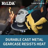 HILDA 125mm Brushless And Brushed Angle Grinder Cordless Grinding Machine Cutting 12V Angle Grinder For Makita 18V Battery