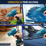 Cordless Leaf Blower for Makita 18V Battery, 22000RPM High Speed, Metal Body for Durability, Ideal for Garden, Patio, Driveway & Car Cleaning