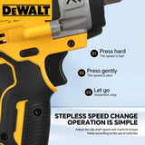 DEWALT DCF922 20V Compact Impact Wrench Brushless Motor Variable Speed Electric Wrench Professional Tool For Truck Repair