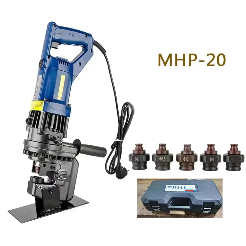 Electric Hydraulic Punching Machine Pure Copper Motor Angle Iron Steel Punching Heavy Duty Hole Punch Tool for Steel Portable