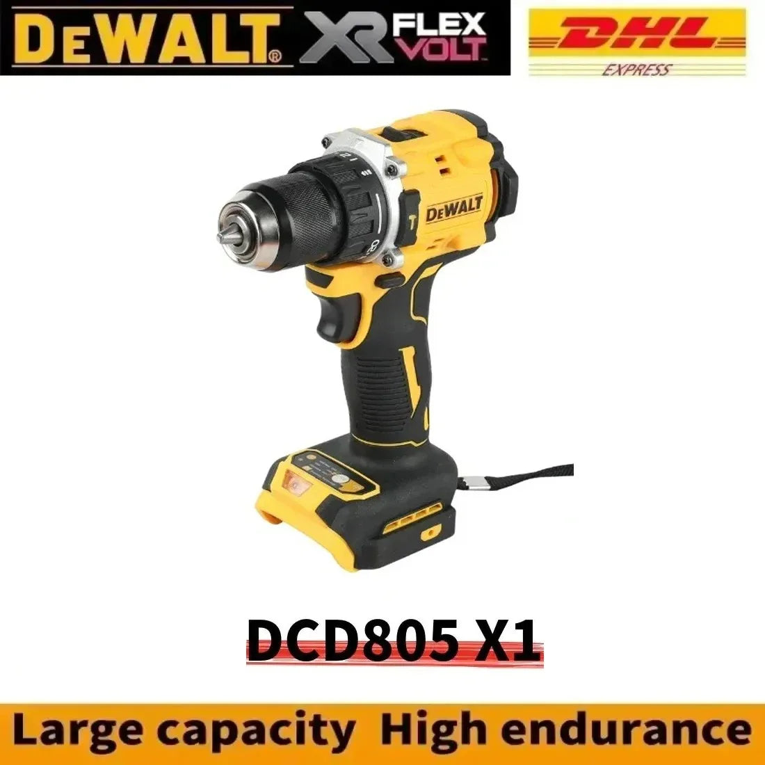 100% Original DeWALT 20V/60V 9.0Ah Power Tool Battery DCB206 DCB205 DCB200 DCF887 DCG405 DCD791 DCF922 DCF850 DCD805 Tool Batter