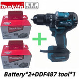 High Torque Original DDF487 Brushless Electric Screwdriver 18V, Makita Original 6.0Ah & Tool Package