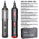 DELI-Mini Electric Screwdriver Set, Multi-function Disassembly, Torque Repair Tools Kit, Household Cordless Power Drill Tools