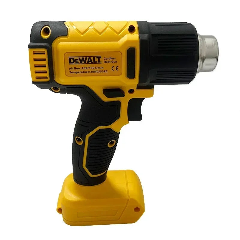Dewalt Digital Display Electric Air Guns Cordless Heat Gun With 3 Nozzles Industrial Shrink Wrapping Hot Air Gun for 20V Battery