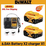 Original DEWALT 20V/60V Battery DCB606 DCB609 DCB182 DCB205 DCB206 DCB209 Power Tool Dewalt 18V Battery 6AH 9AH Battery.