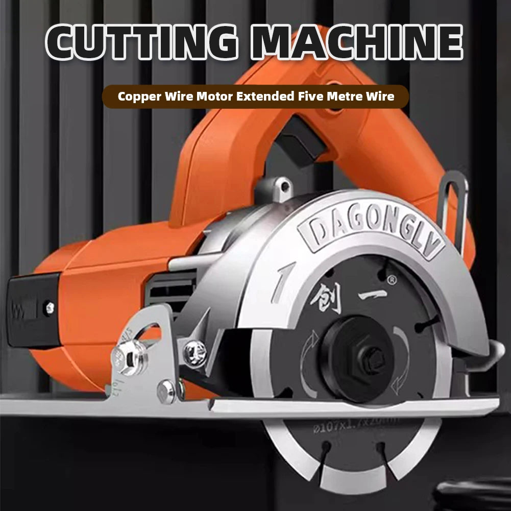 Electric Circular Saw Cutting Machine Copper Wire Motor 5M Extended Wire Handheld Power Tool for Wood Metal Tile