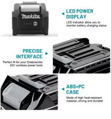 Makita 40V XGT High Capacity Lithium-ion Replacement Battery 4.0Ah Fit BL4050 BL4060 Cordless Electric Power Tools Spare Battery