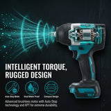Makita 18V Brushless Impact Wrench DTW700 Cordless Power Tool For Vehicle Tire Repair And Truck Workshop Maintenance Work