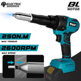 Electric Goddess Brushless Electric Rivet Gun 2.4~4.8mm Cordless Rivet Nut Gun Drill Insert Power Tools For Makita 18V Battery