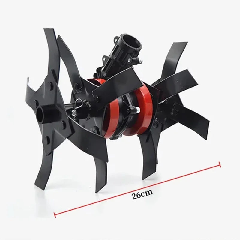 High Efficiency Tiller Wheel Weeding Wheel Deep Trenching Wheel Garden Tiller Accessory Cultivator Blade Soil Tool