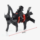 High Efficiency Tiller Wheel Weeding Wheel Deep Trenching Wheel Garden Tiller Accessory Cultivator Blade Soil Tool