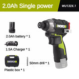 Worx WU132X WU132 Cordless Impact Screwdriver 320W 160Nm 12v 3600rpm Brushless Motor Adjust Torque Univeral Battery Power Tool