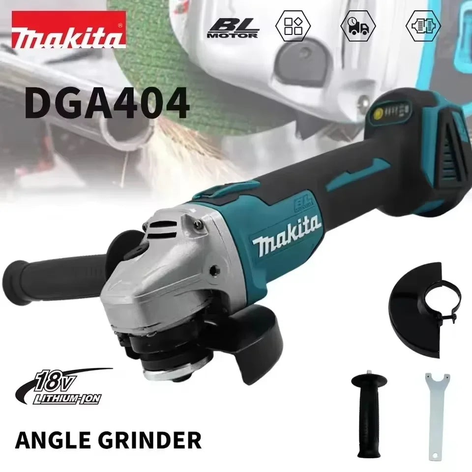 Original Makita DGA404 125mm 4-Speed Brushless Angle Grinder 18V LXT Cordless Power Tool for Construction and Metal Fabrication