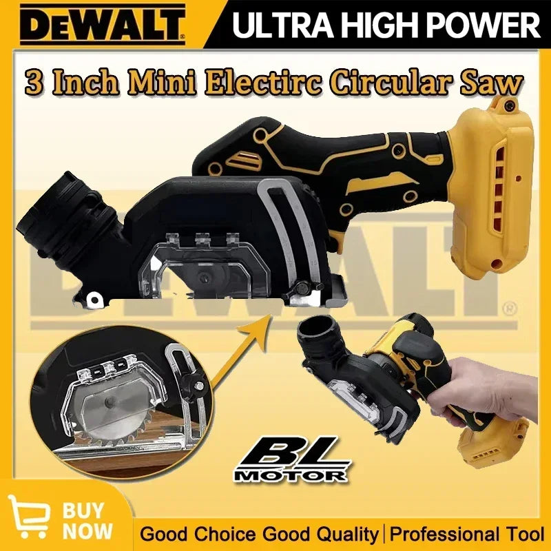 Dewalt Mini Angle Grinder 3 Inch Cordless 3 Inch Electirc CUT OFF Tool Cutting Circular Saw Power Tool for Dewalt 18/20V Battery