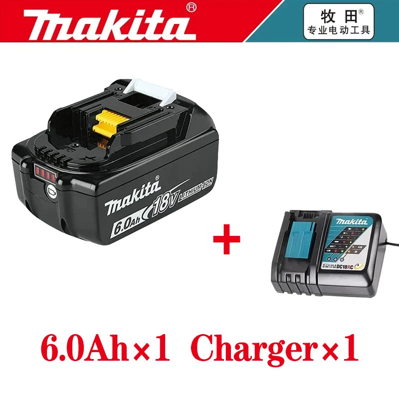 Original Makita 18V LXT Power Tool Battery 6.0Ah BL1860B Rechargeable Lithium-Ion Pack BL1840B BL1850 BL1860B BL1890