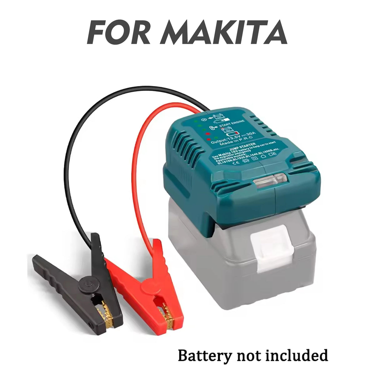 Car Jump Starters Adapter for Makita 18V Battery 11 Gauge Car Battery Jump Starter Automotive Booster Cables Car Using Tool