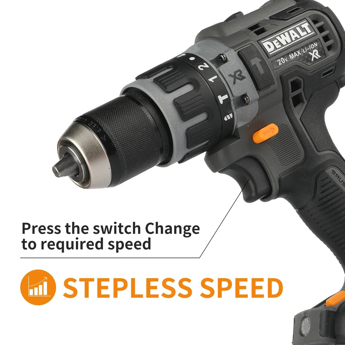 DEWALT DCF85M 18V Brushless Impact Driver 205Nm 3-Speed 101mm Compact 3x LED Ring Bare Tool