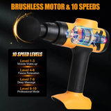 Fascia Gun Compatible with Dewalt 20V MAX Battery (Tool Only) Muscle Relaxation Massager Electric Vibration Massage Gun