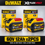 Genuine DEWALT FlexVolt Battery 20V/ 60V 12Ah Large Capacity Battery ,Compatible 18V/ 54V Battery For DCB612 DCB609 DCB606