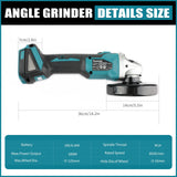 New Makita DGA404 Brushless Lithium Electric Angle Grinder 18V 125mm Rechargeable Cutting Machine High Power Machine Power Tool