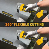 Cordless Metal Nibbler 30000RPM Brushless Electric Nibbler Metal Cutter Stainless Steel Cutting Tool for Dewalt 20V Battery Pin