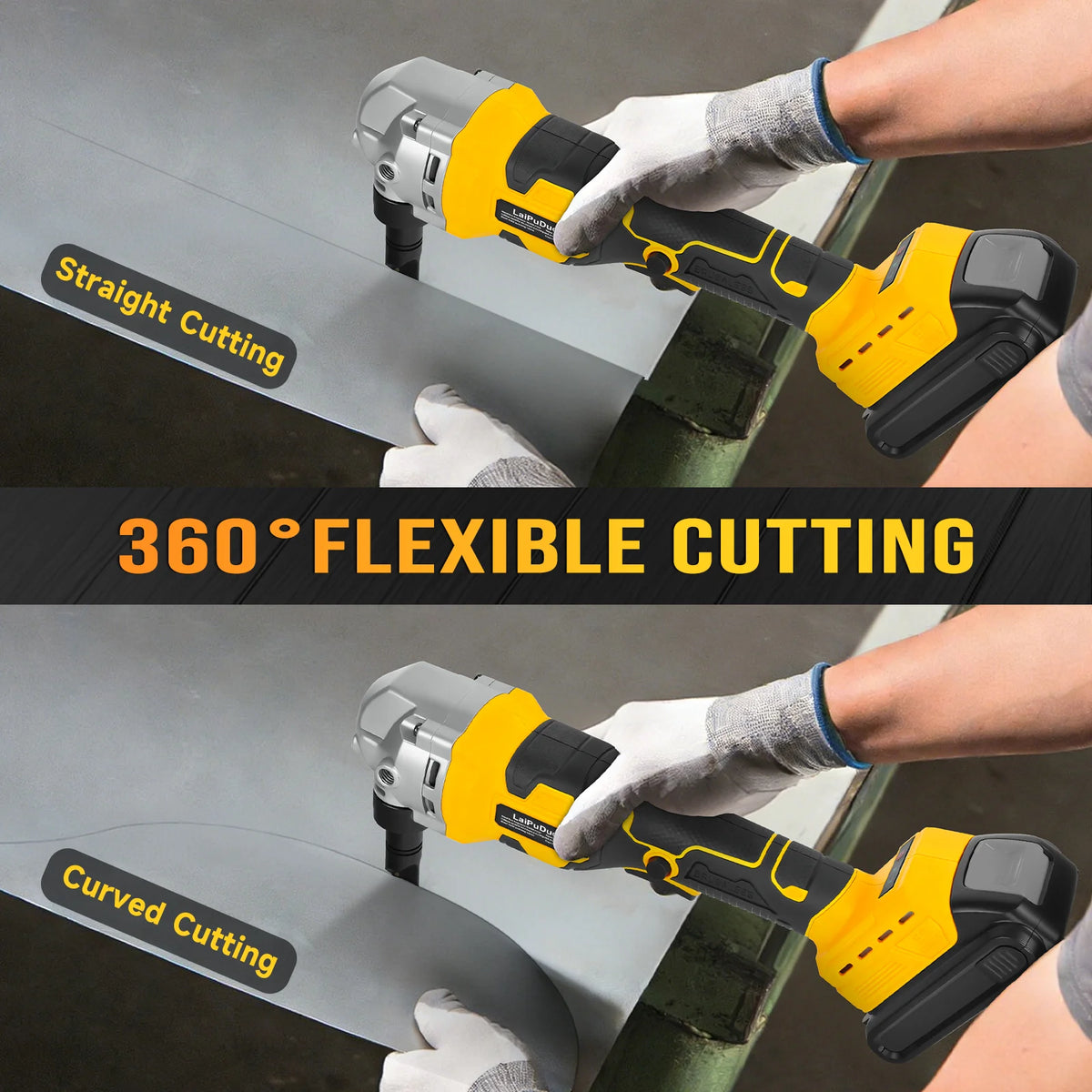Cordless Metal Nibbler 30000RPM Brushless Electric Nibbler Metal Cutter Stainless Steel Cutting Tool for Dewalt 20V Battery Pin