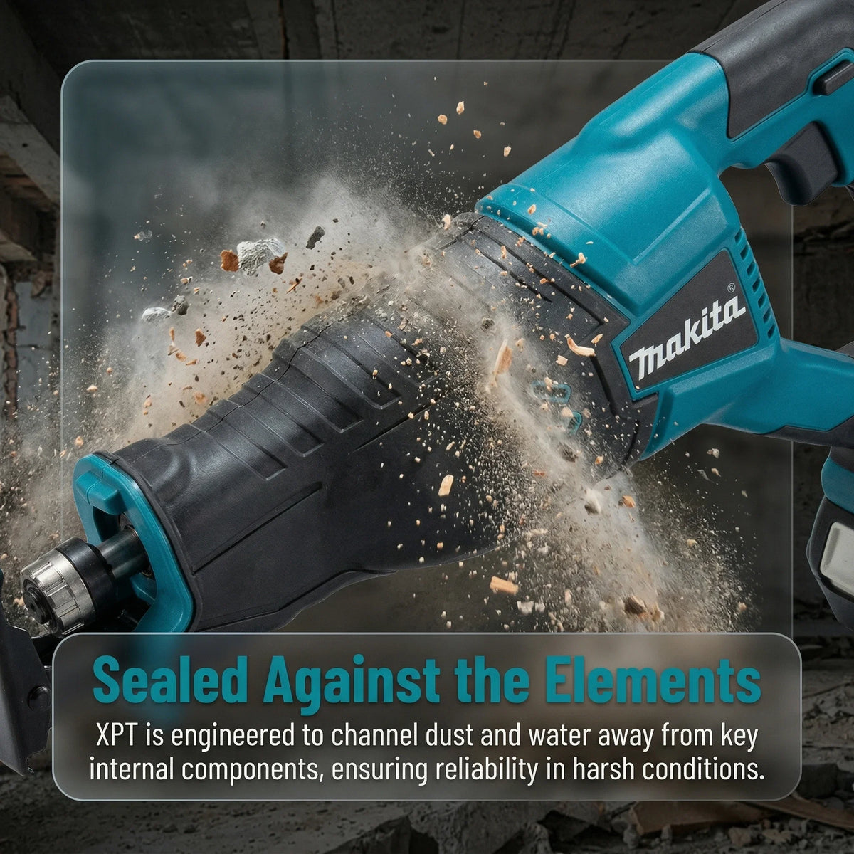 Makita 18V Cordless Reciprocating Saw With 4 Replaceable Blades For Tree Branches Home Renovation & DIY Cutting Works