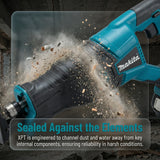 Makita 18V Cordless Reciprocating Saw With 4 Replaceable Blades For Tree Branches Home Renovation & DIY Cutting Works