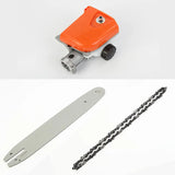 Hedge Trimmer Head High Branch Saw Square High Pole Brush Grass Cutter Harvester Mower For Garden Tools Spare Parts