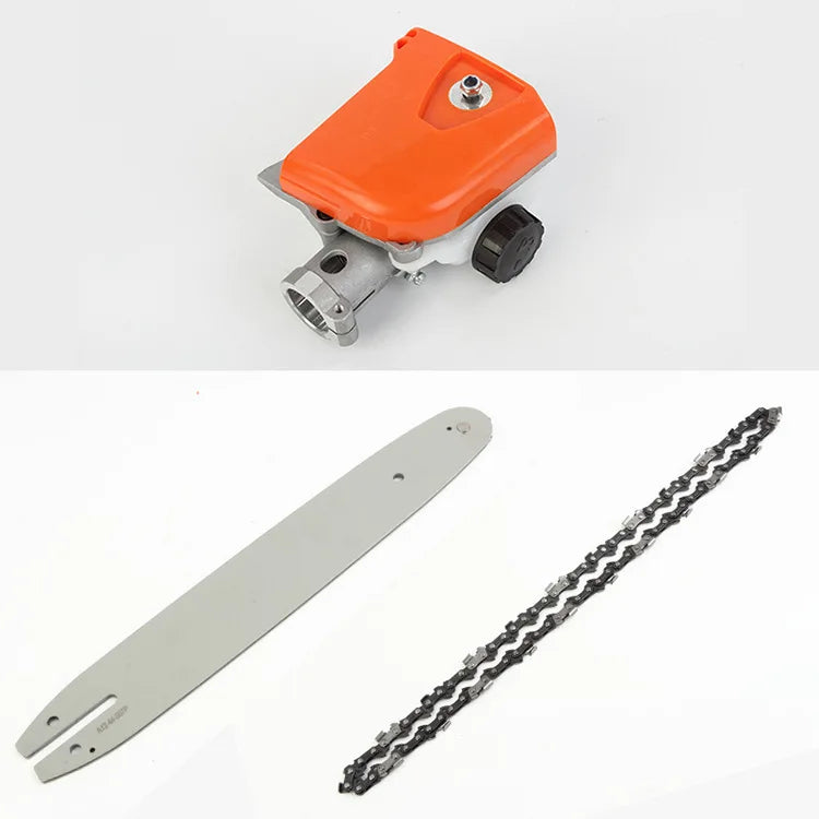 Hedge Trimmer Head High Branch Saw Square High Pole Brush Grass Cutter Harvester Mower For Garden Tools Spare Parts