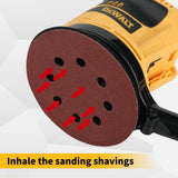 DEWALT DCW207B 20V MAX Brushless Random Orbital Sander 125mm 8000-12000OPM Variable Speed Bare Tool